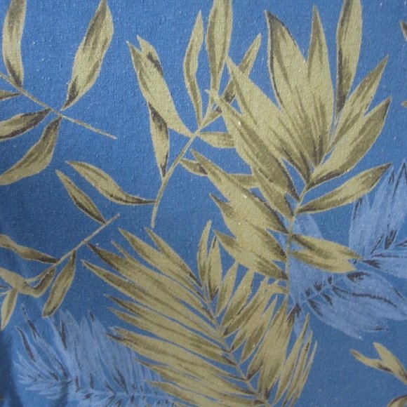 BeMode Women button up Hawaiian shirt silk sz L tropical luau pocket tiki bar - Picture 9 of 10